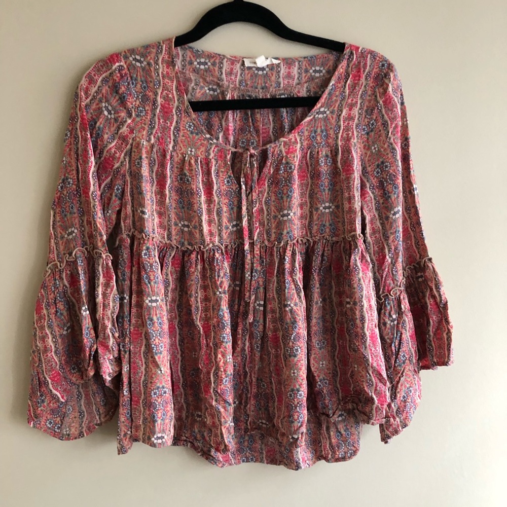 Really Pretty Flowy Boutique Top View 3